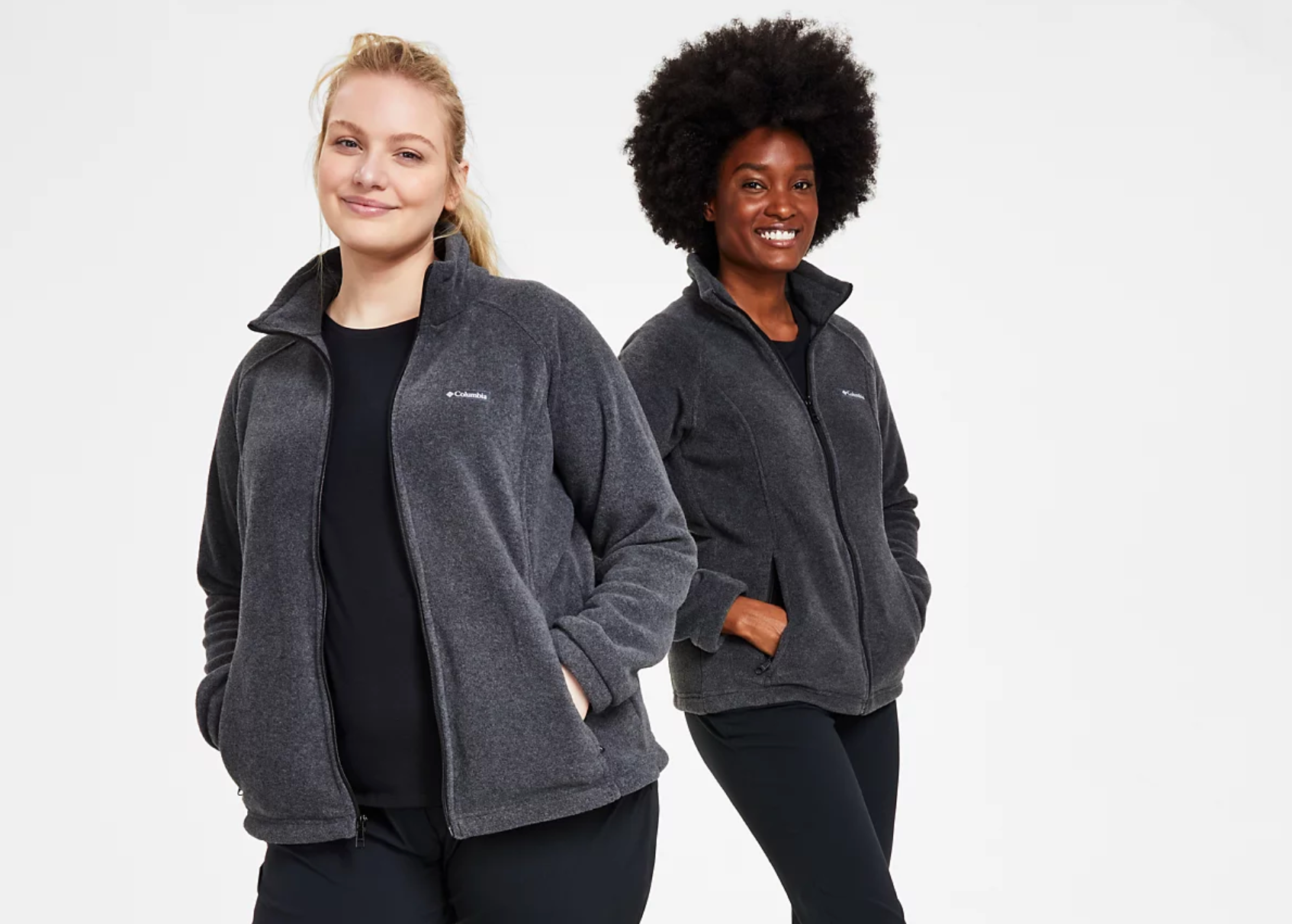 Columbia Women s Benton Springs Fleece Jacket two women in fleece jackets