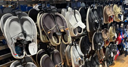 Hey Dude Shoe Display scaled