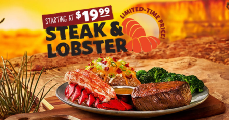 LIMITED TIME DEAL! Outback Steakhouse $ Steak Lobster
