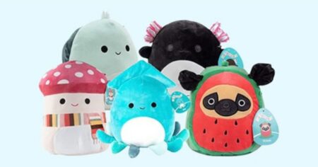 group of Squishmallows plush together