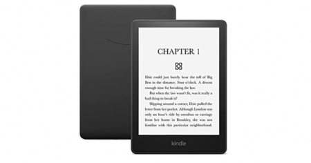 kindle paperwhite with a white background