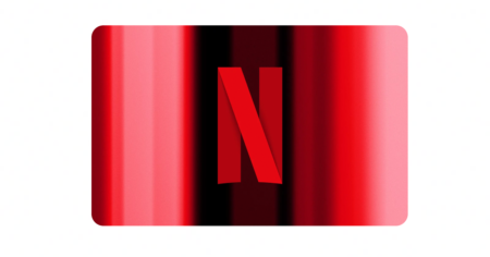 netflix gift card with a white background