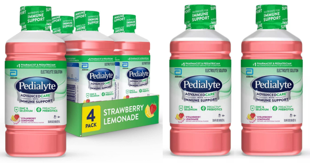 pedialyte pack strawberry lemonade