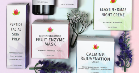 close up of reviva products