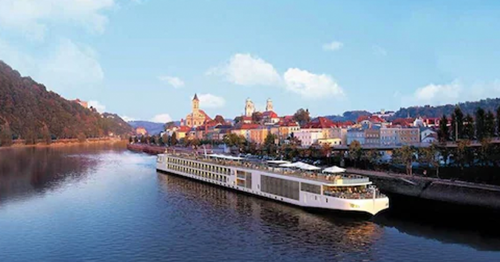 viking cruise ship on the water