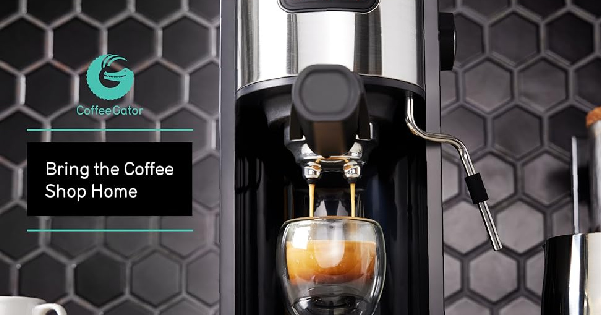 Coffee Gator Espresso Machine Just 31.99 on Amazon (Reg 95) The