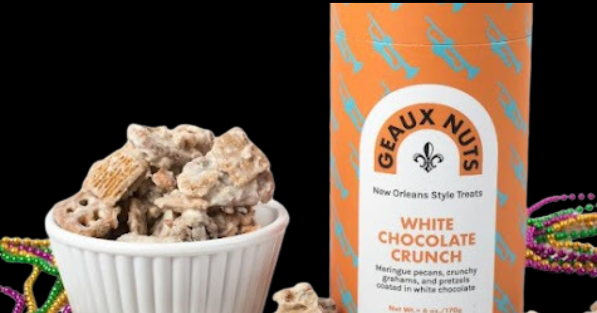 FREE White Chocolate Crunch Sample from Geaux Nuts FREE White Chocolate Crunch Sample from Geaux Nuts