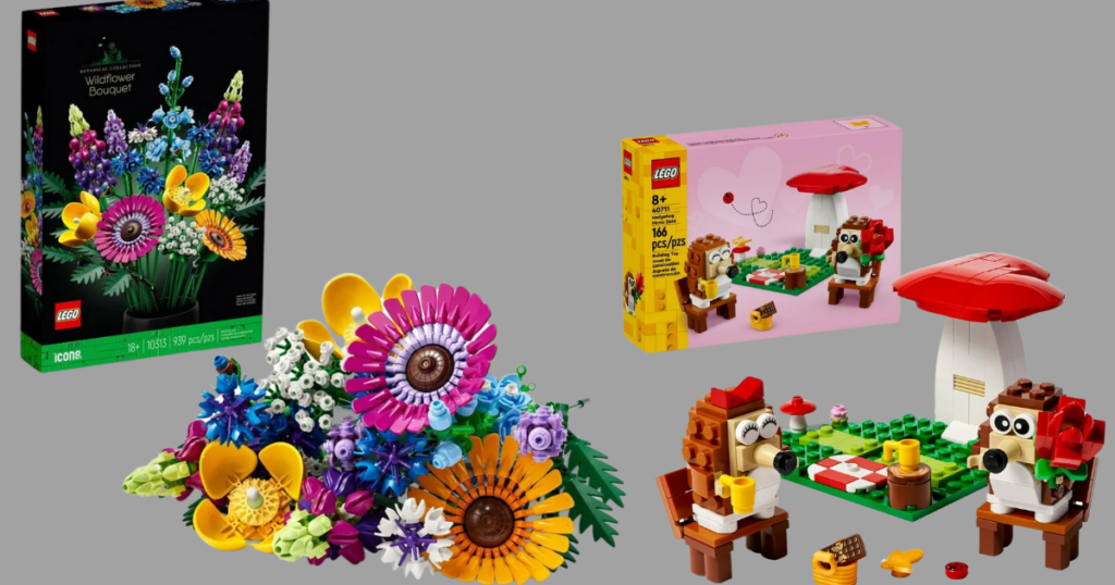 LEGO Wildflower and Hedgehog