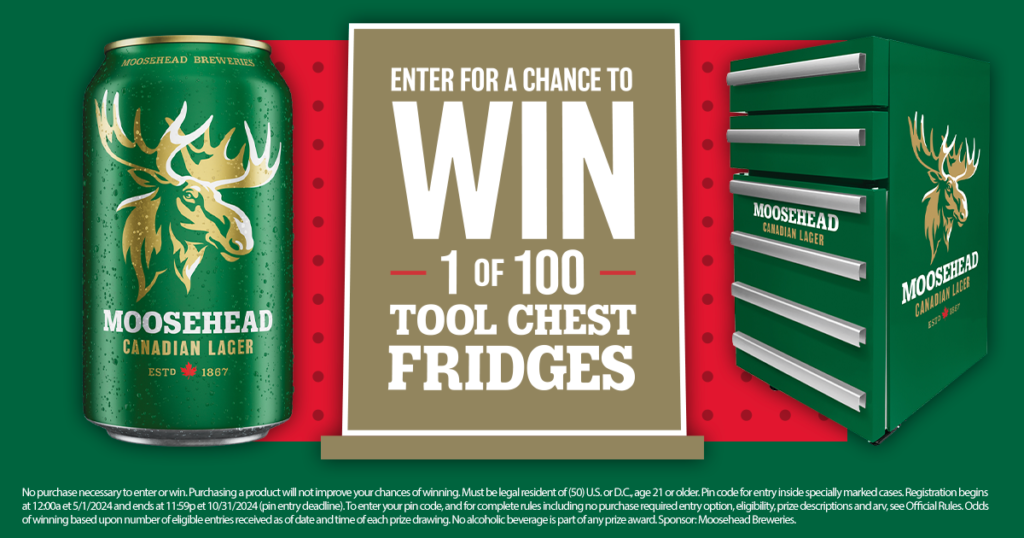 Moosehead Tool Chest Fridge Sweepstakes