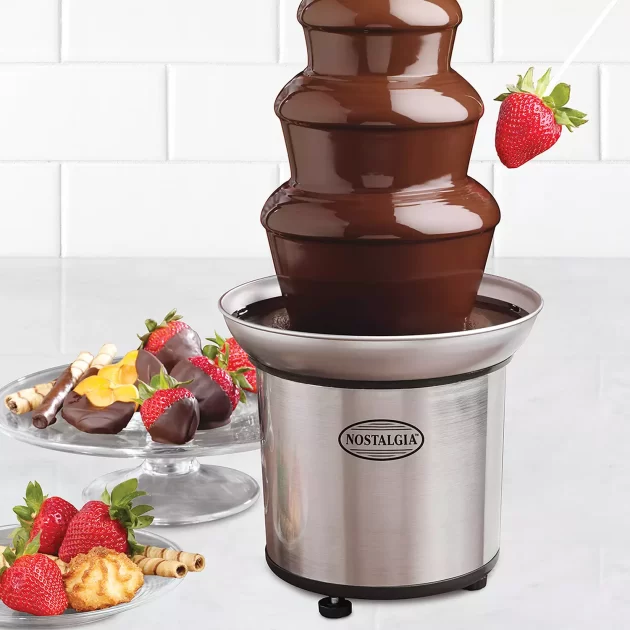 Nostalgia Electrics 4 Tier Chocolate Fondue Fountain