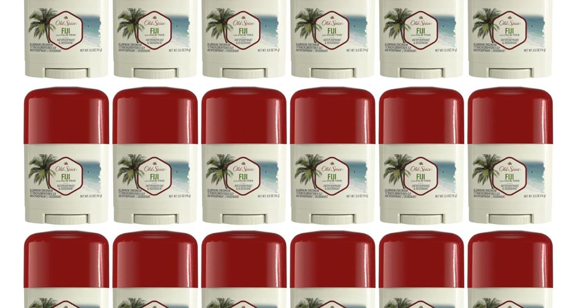rows of Old Spice Deodorant