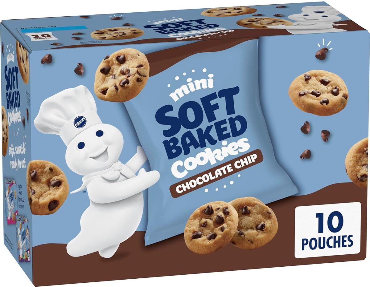 Pillsbury Chocolate Chip Mini Soft Baked Cookies CT box