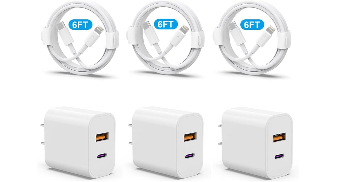iPhone Chargers three iPhone chargers