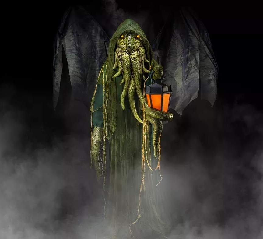 Animatronic Light Up Cthulhu the Watcher ft Animatronic Light Up Cthulhu
