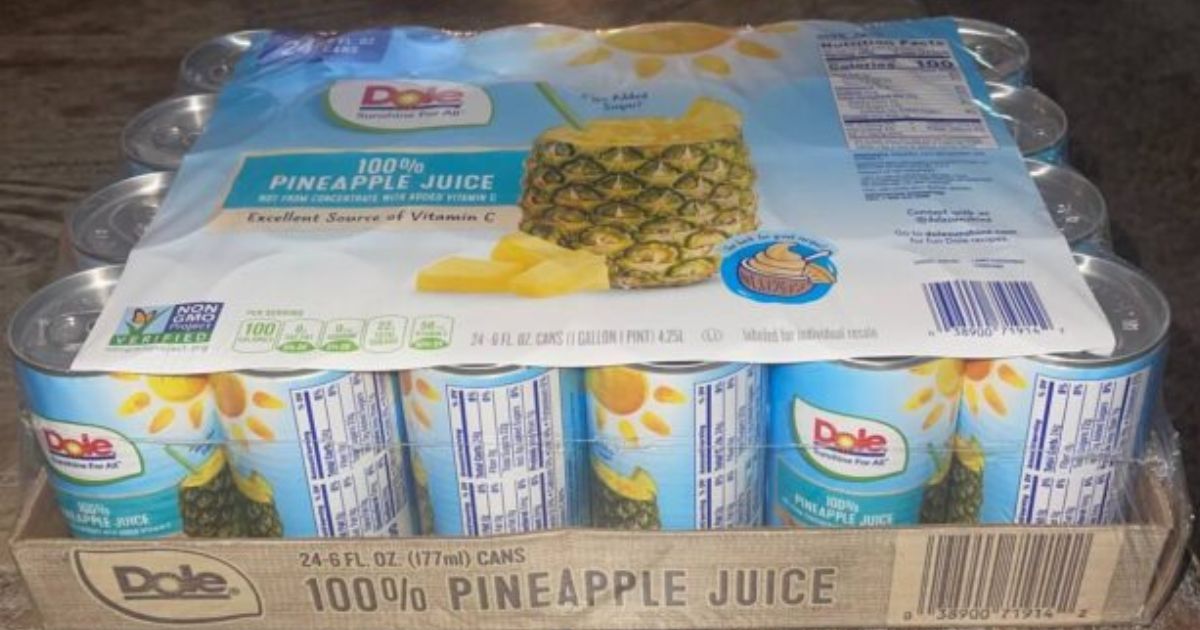 Dole Pineapple Juice case of Dole Pineapple Juice