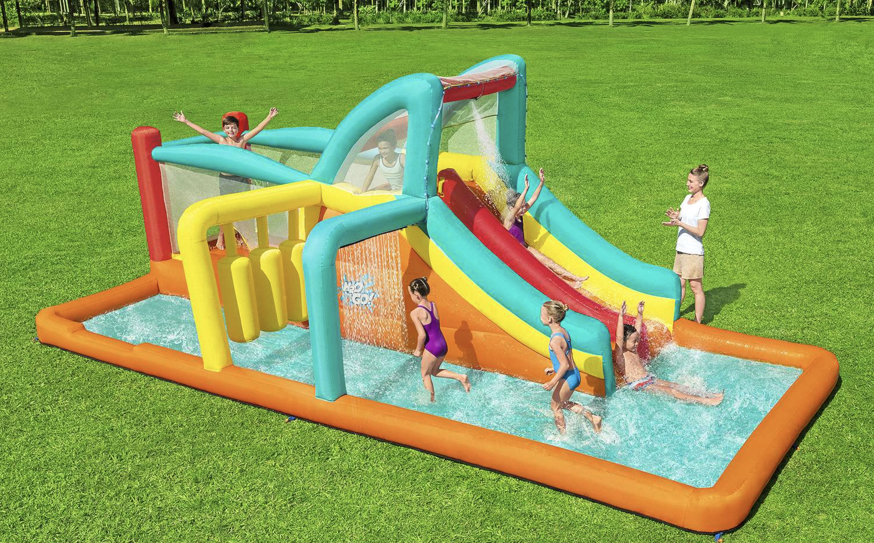 H OGO! Bounce Blast ft Kids Inflatable Water Park