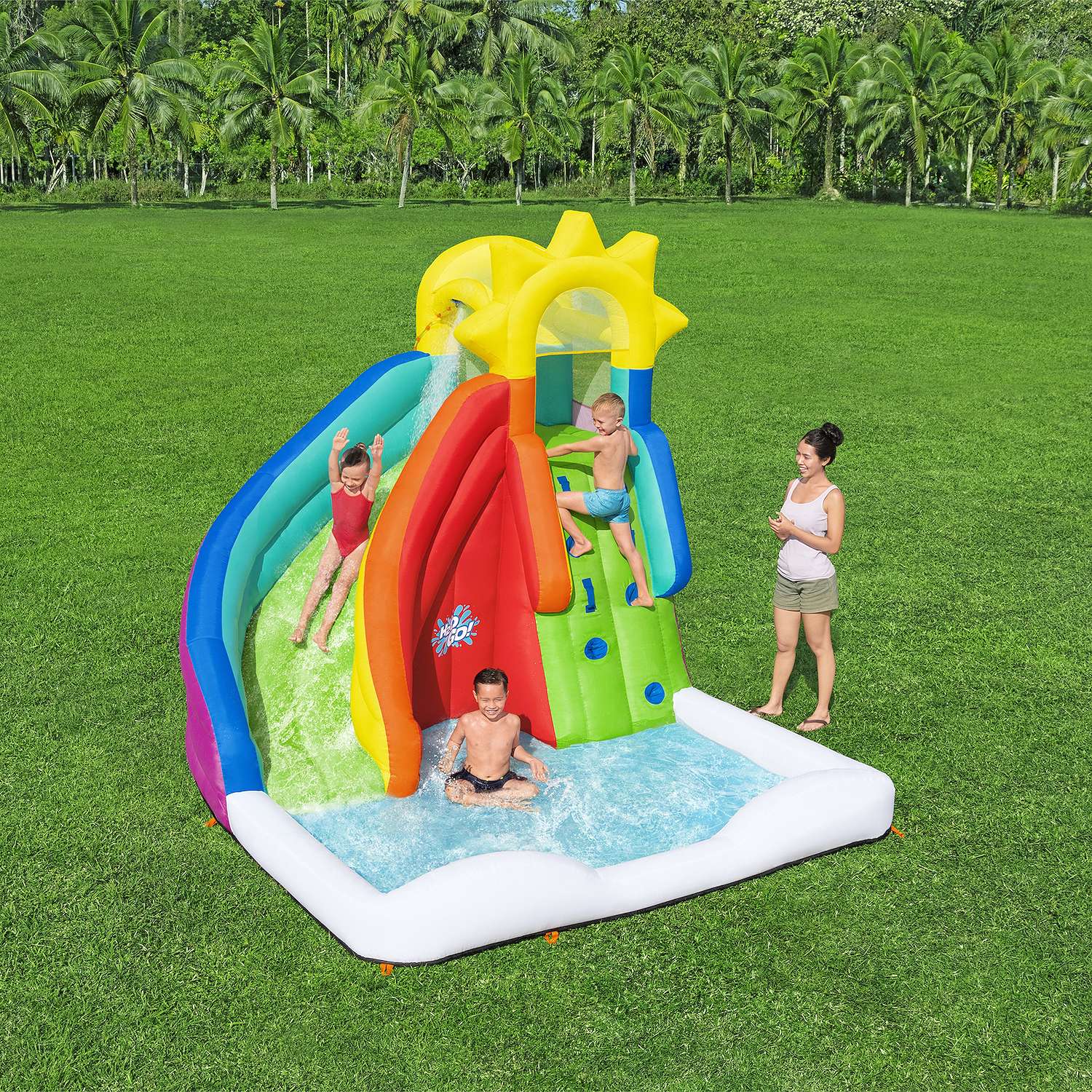 H OGO! ft Sun Slide Inflatable Water Park
