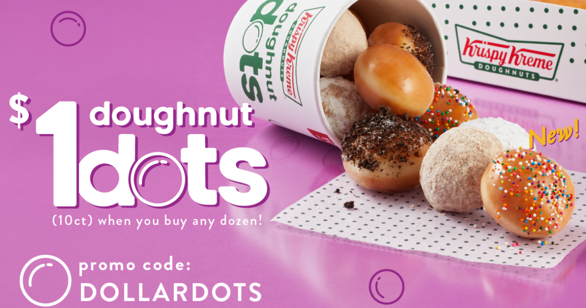 New Krispy Kreme Doughnut Dots $ Deal from June th th New Krispy Kreme Doughnut Dots $ Deal from June th th