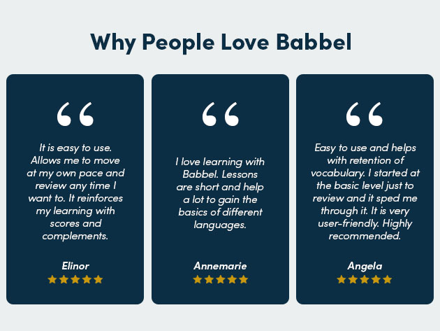 reviews of Babbel app