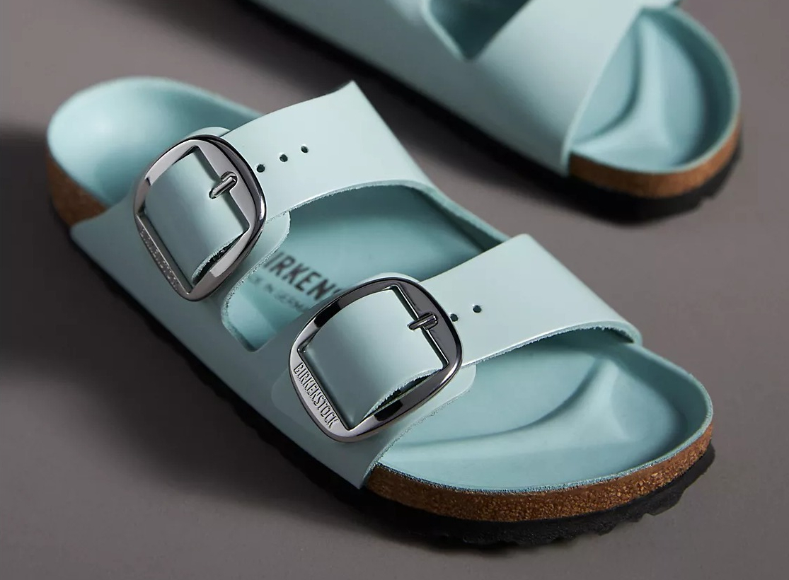 Birkenstock sandals in blue