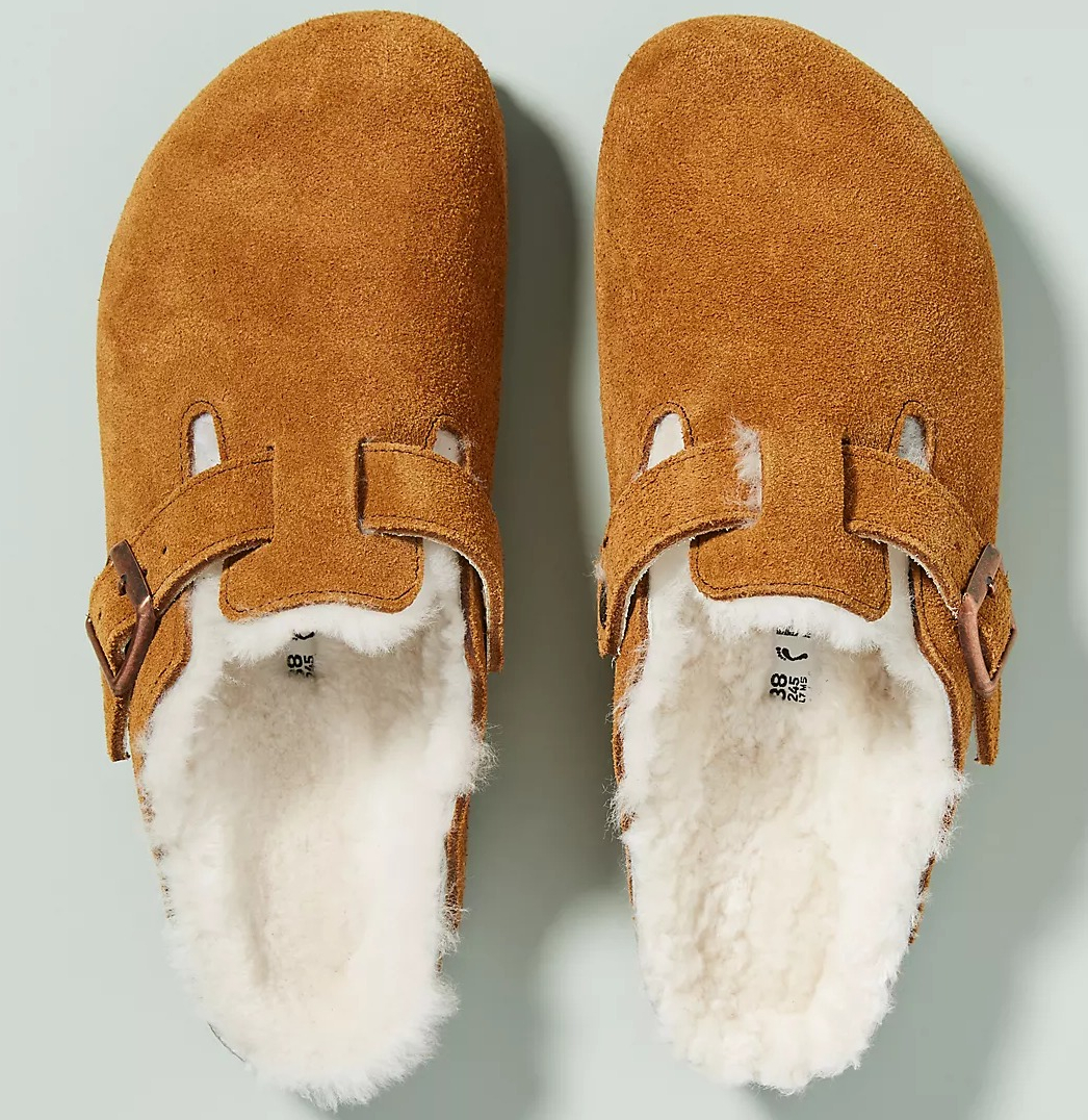 pair of Birkenstock Clogs