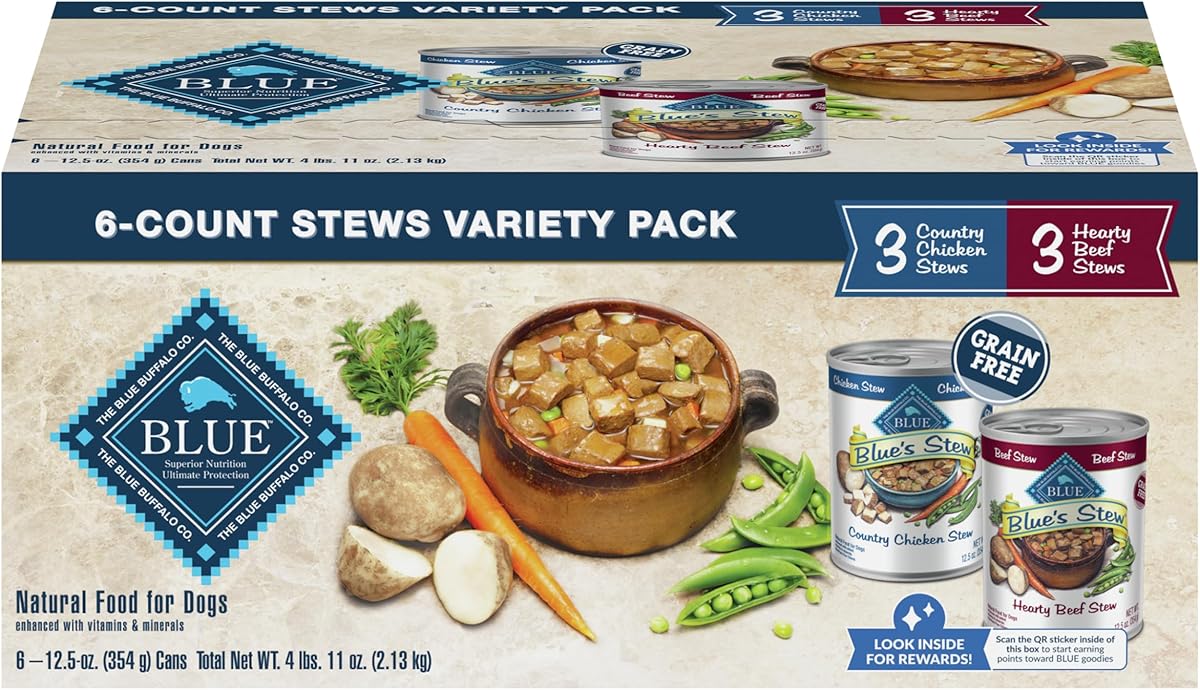 Blue Buffalo Variety Pack case of Blue Buffalo dog food