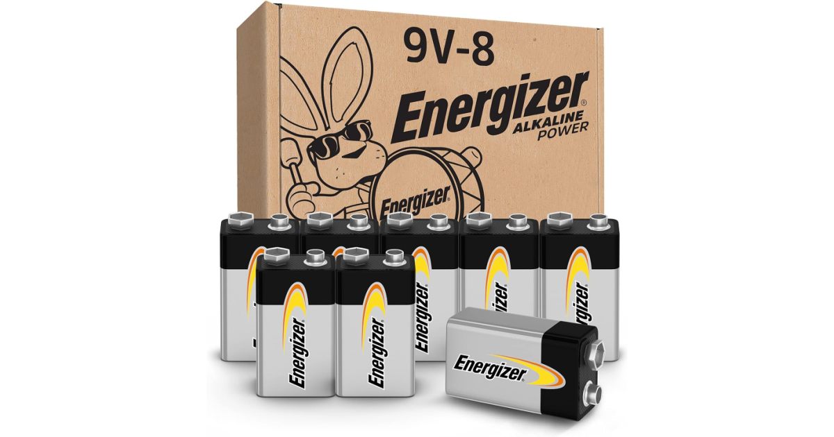 Energizer 9Volt Batteries 8Pack Just 14.XX (Reg 27) The Freebie
