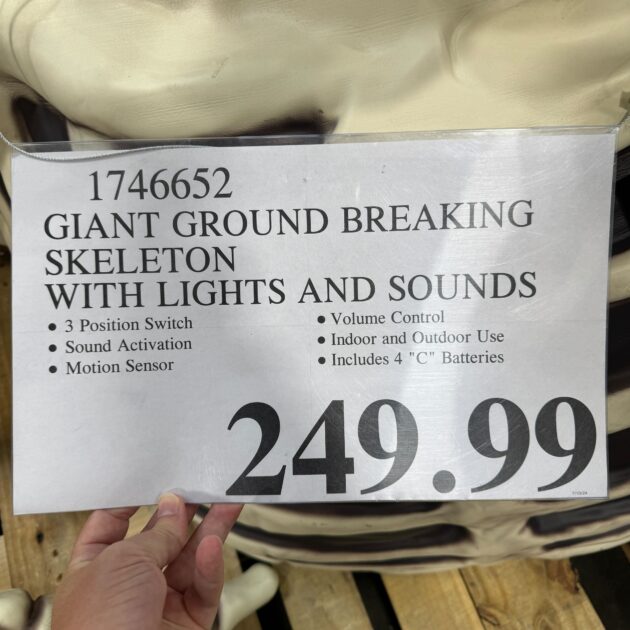 GROUND BREAKING SKELETON AT COSTCO PRICE SIGN 630x630