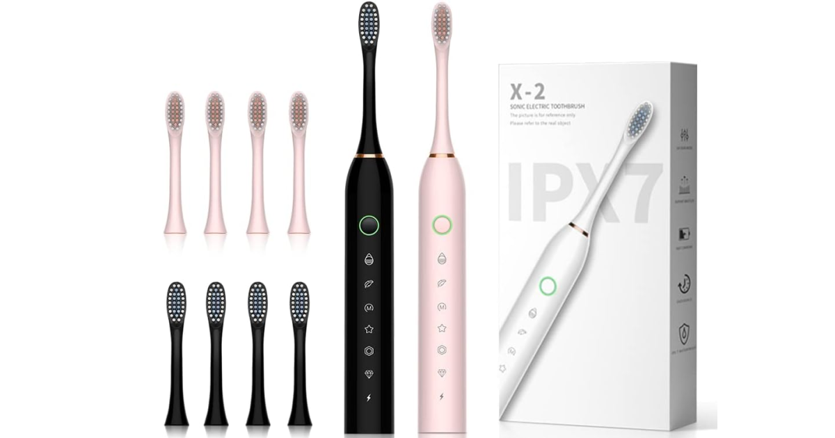 Sonic Electric Toothbrush 2-Pack Just $15.74 Shipped on Amazon - The ...