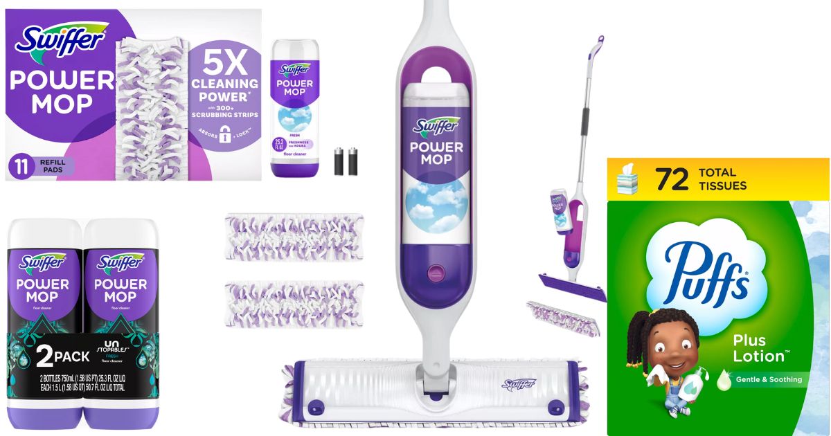Swiffer products and Puffs tissues