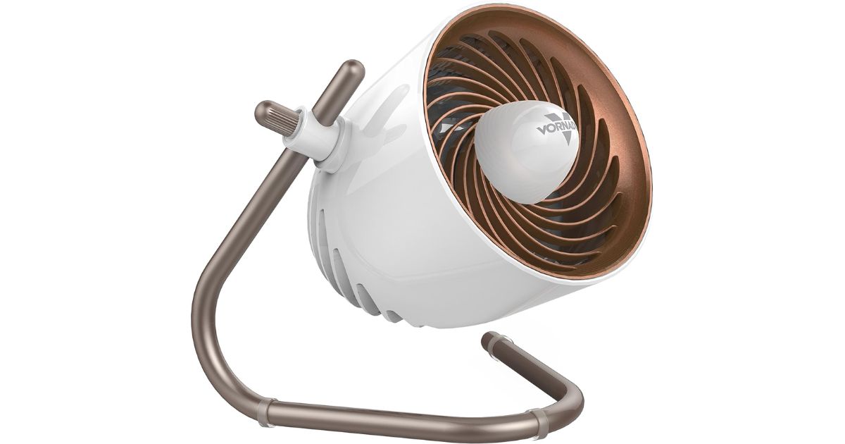 Vornado Personal Fan in white and gold