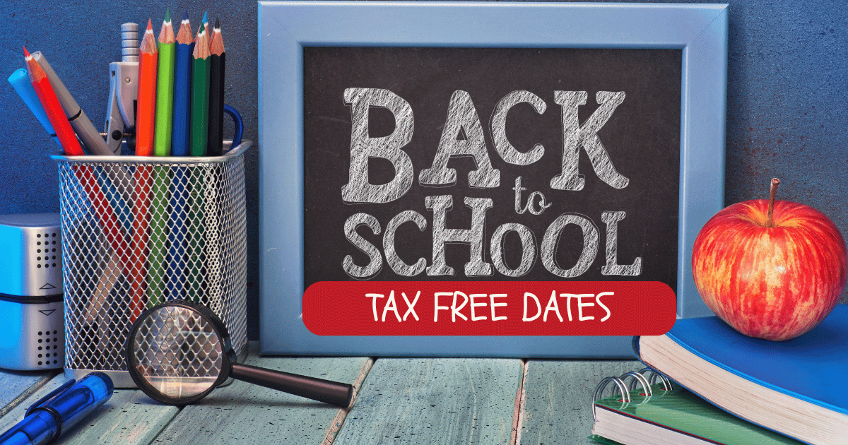 Back to school Tax free 2025