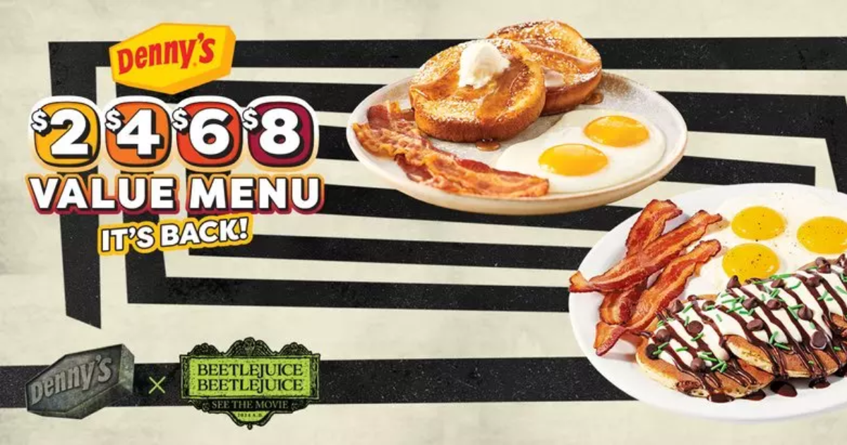 Denny’s Reveals Beetlejuice Themed Menus—Available Now!