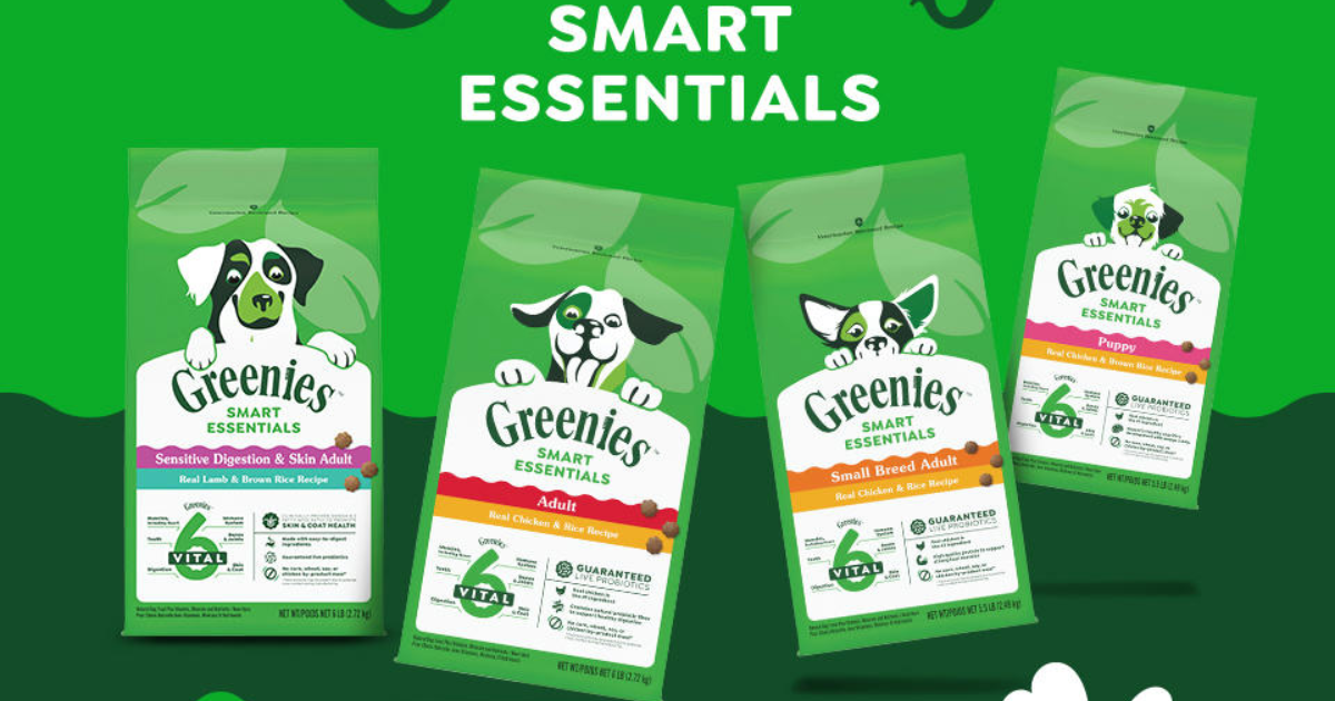 Free GREENIES SMART ESSENTIALS Dry Dog Food Samples!!