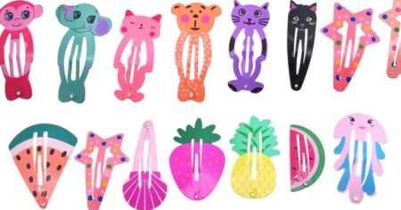 two rows of hair clips