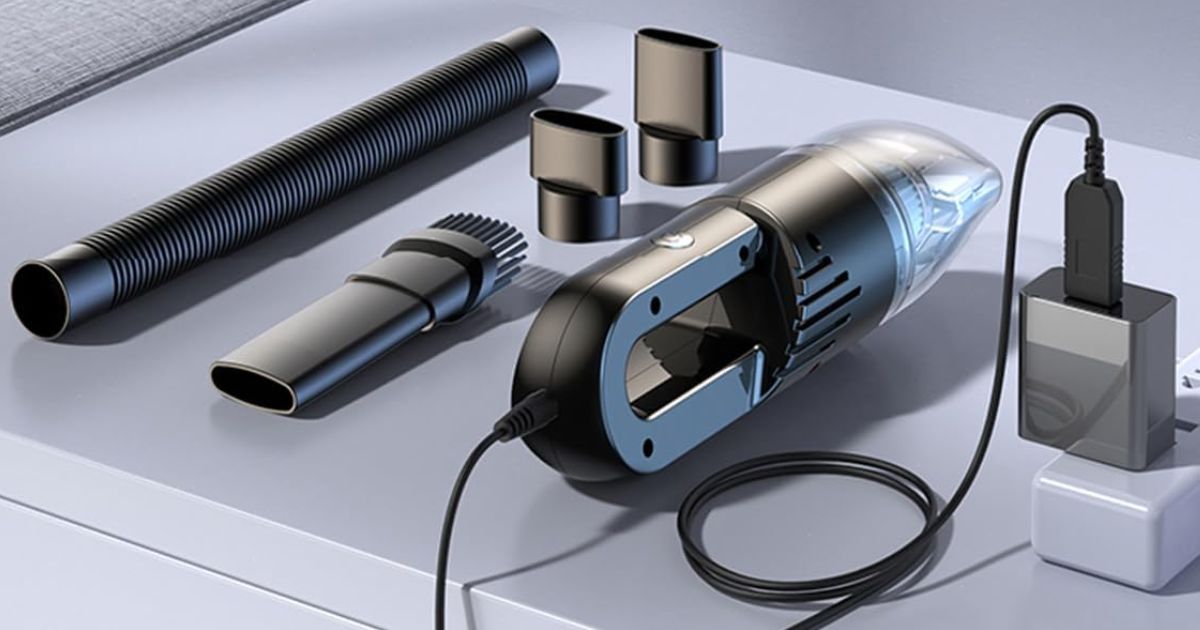 small vacuum with accessories and chargers