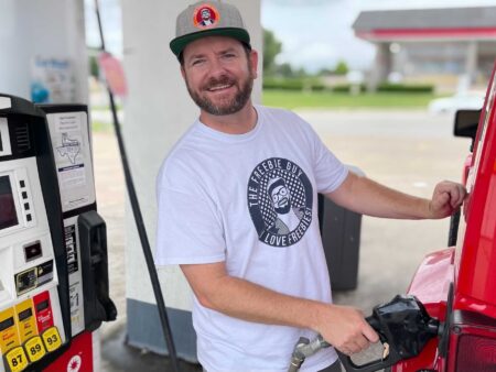 Kendall at Gas Station
