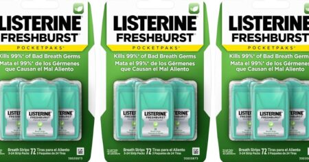 row of Listerine Pocketpaks