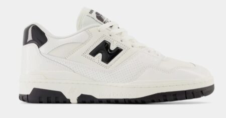 black and white New Balance shoe
