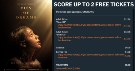 Score 2 Free Tickets to See City of Dreams at Atom Theaters