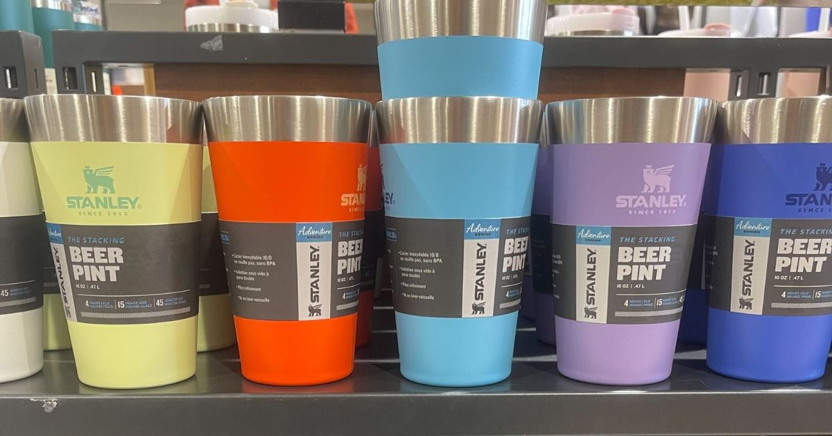 row of Stanley pints