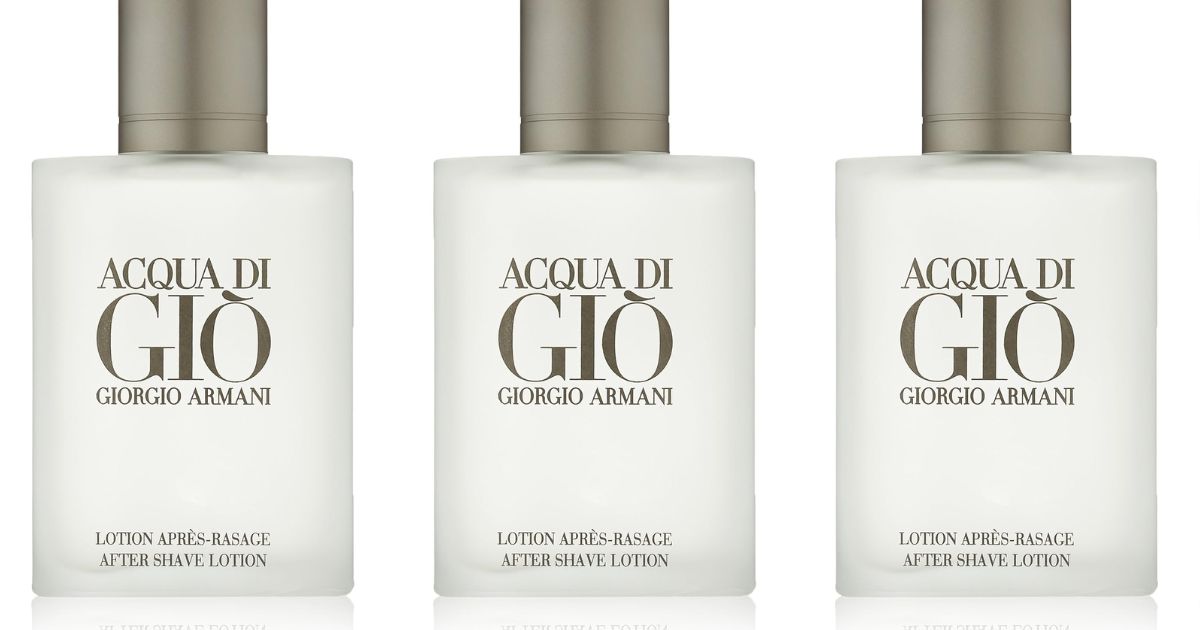 three bottles of Armani After shave