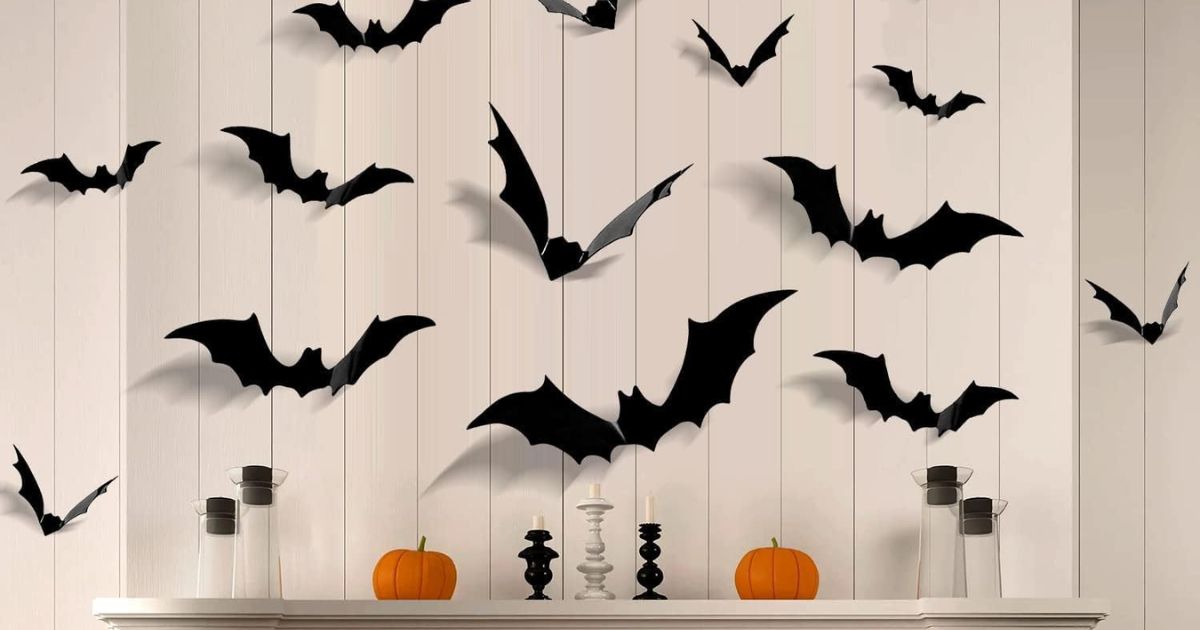 bat decorations on wall