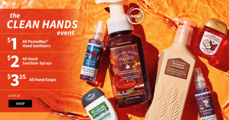 Bath Body Works Clean Hands Event