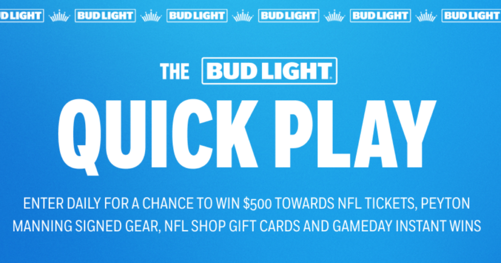 Bud Light Quick Play Sweepstakes Instant Win Game