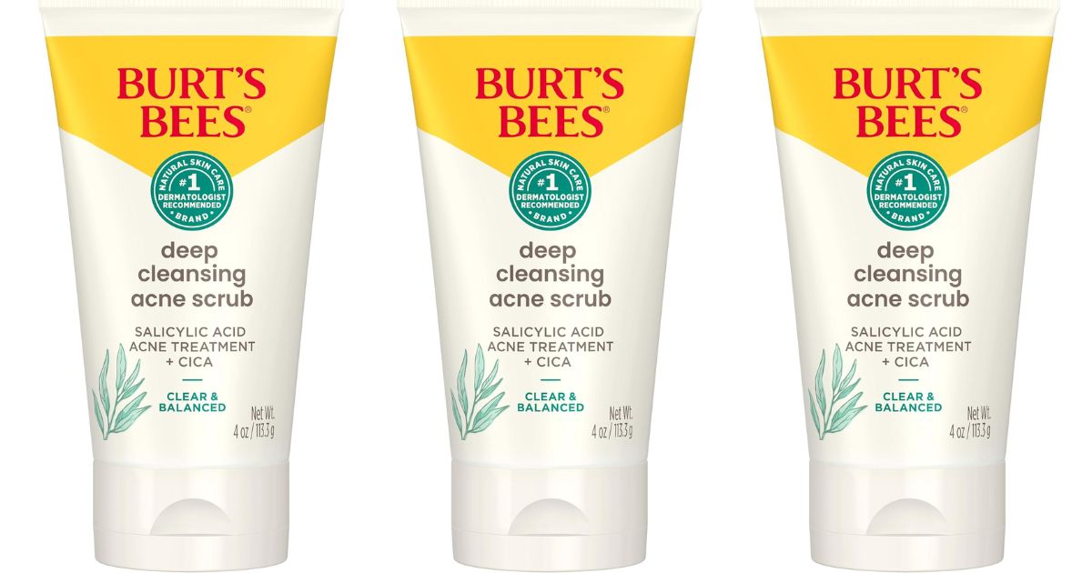 Burt s Bees Scrub row of Burt s Bees Scrubs
