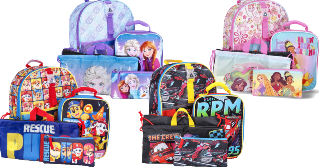 Character Backpack Set Walmart