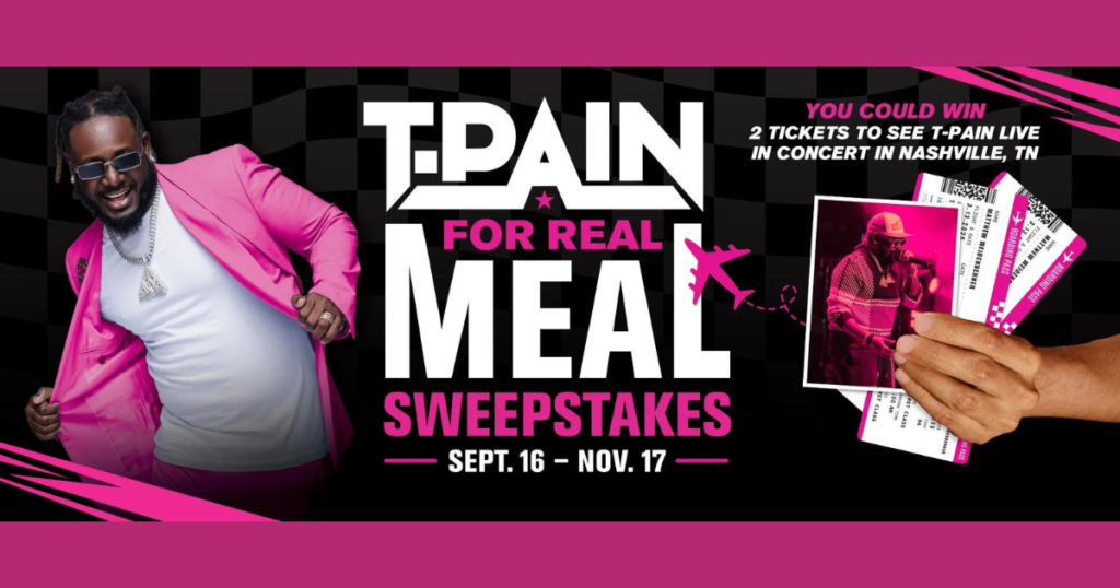 Checkers Rally’s T Pain Concert Sweepstakes