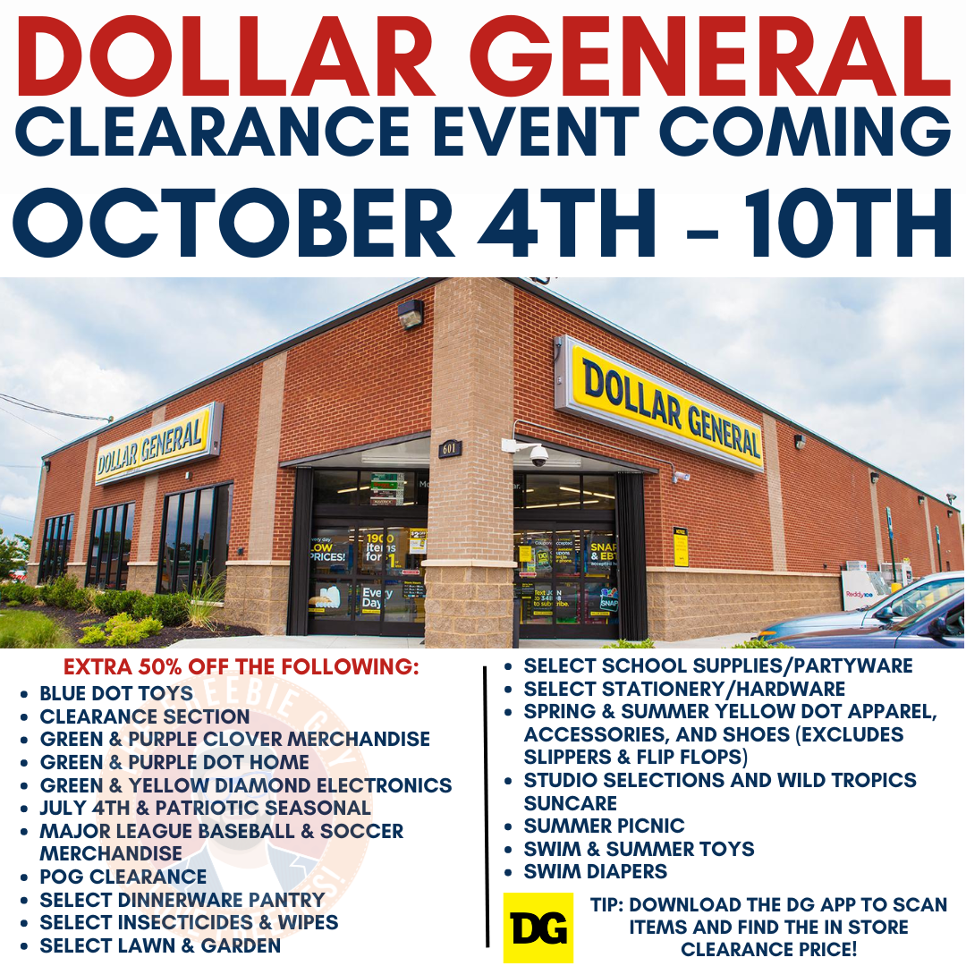 DG Seasonal Core Clearance Event