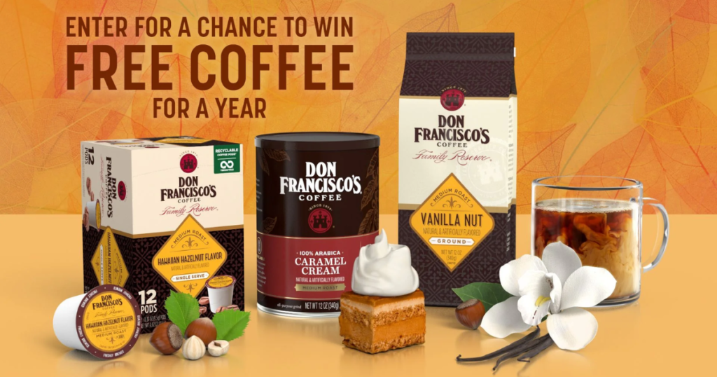 Don Francisco’s Coffee For A Year Sweepstakes The Freebie Guy®